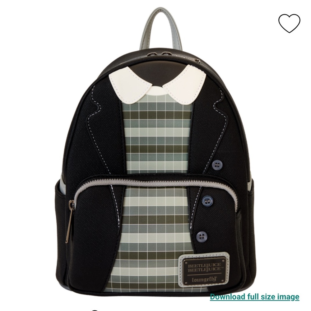 NWT LOUNGEFLY Beetlejuice Beetlejuice Lydia Deetz Cosplay Mini Backpack